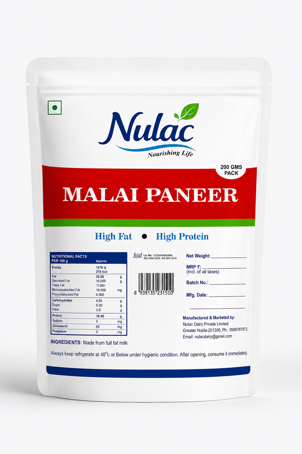 Malai Paneer